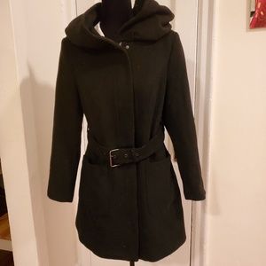 Thick Forever 21 peacoat with belt